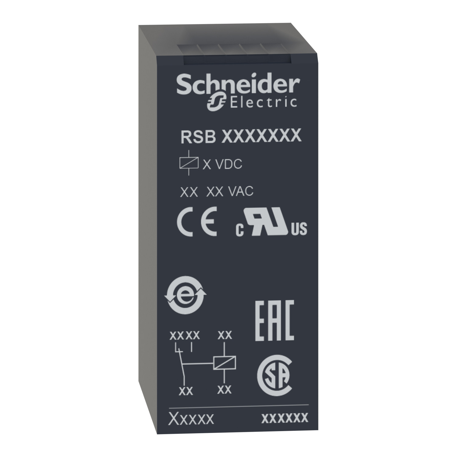 08-1.jpg Schneider RSB2A080P7 | Interface plug-in relay, 8 A, 2 CO, 230 V AC - Image 1