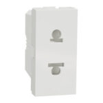 schneider NU302118 | Socket-outlet, New Unica, 2P, 16A, Euroamerican, with shutter, white - Image 5