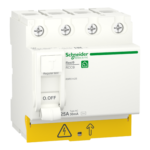 Schneider R9R51425 | Residual current circuit breaker (RCCB), Resi9, 4P, 25A, AC type, 30mA