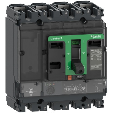 3-6.jpg Schneider C10F42D040 | Circuit breaker, ComPacT NSX100F, 36kA/415VAC, 4 poles, MicroLogic 2.2 trip unit 40A - Image 1
