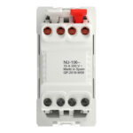 Schneider NU310618 | Push-button, New Unica, + NO push-button, 10A, 1 module, screwless terminals, untreated, IP4X, white - Image 4