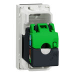 Schneider NU341618 | Data socket, New Unica, RJ45 CAT 6 STP, straight, click, shuttered, 1 module, white - Image 2
