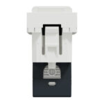 Schneider NU341618 | Data socket, New Unica, RJ45 CAT 6 STP, straight, click, shuttered, 1 module, white - Image 3