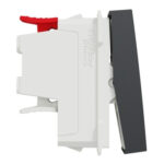Schneider NU310554 | Switch, New Unica, intermediate, 10AX, 1 module, screwless terminals, painted, IP4X, anthracite - Image 2