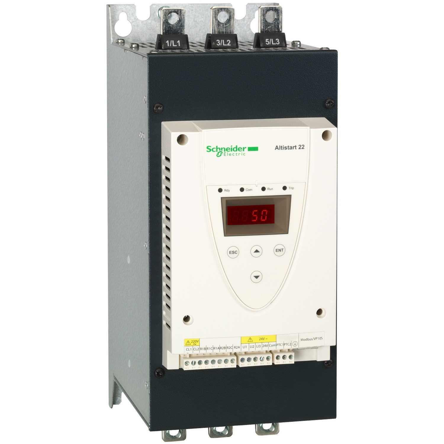 ATS22C17Q.jpg Schneider ATS22C11Q | Soft starter for asynchronous motor, Altistart 22, control 230V, 230 to 440V, 39 to 55kW - Image 1
