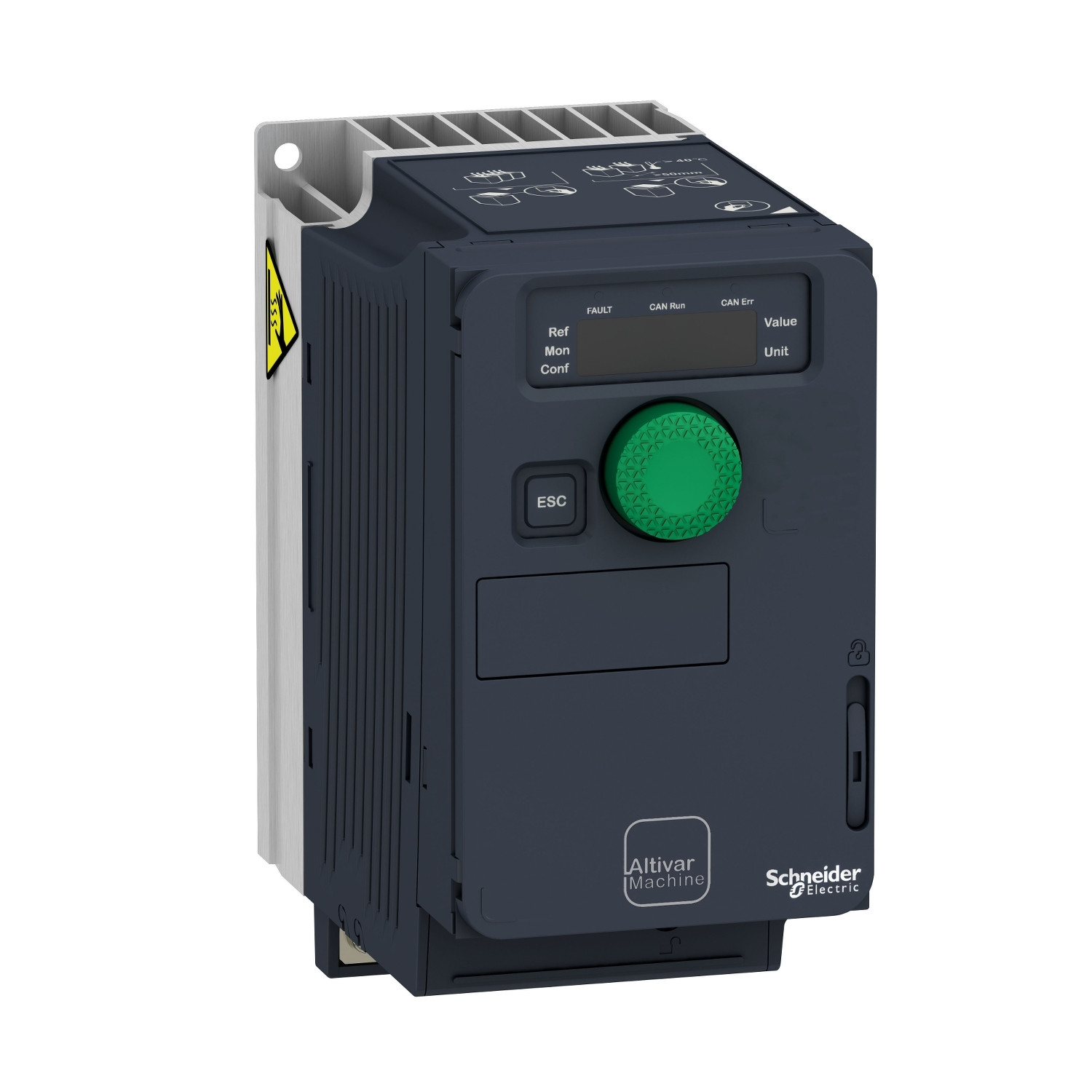 ATV320U02M2C.jpg Schneider ATV320U02M2C | Variable speed drive, ATV320, 0.18 kW, 200…240 V, 1 phase, compact - Image 1