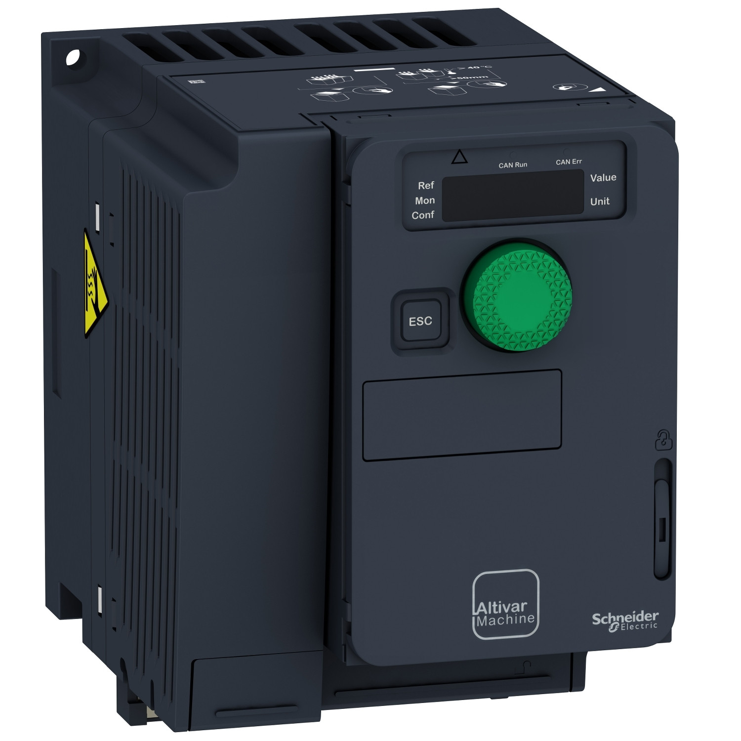 ATV320U22M3C.jpg Schneider ATV320U22M3C | Variable speed drive, Altivar Machine ATV320, 2.2 kW, 200...240 V, 3 phases, compact - Image 1