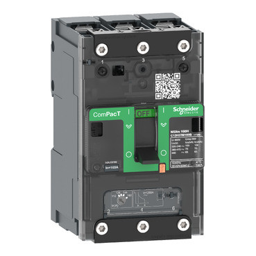 C12H3TM160B-image_web-5-1.jpg Schneider C11N3TM025B | Circuit breaker ComPacT NSXm N (50kA at 415VAC), 3 Poles 3d, 25A rating TMD trip unit, compression lugs and busbar connectors - Image 1