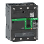 Schneider C12E6TM125B | Circuit breaker, ComPacT NSXm 160E, 16kA/415VAC, 4 poles 3D (neutral not protected), TMD trip unit 125A, lugs/busbars