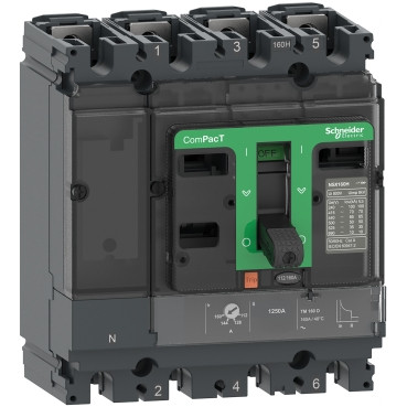 C16H4TM160-image_web.jpg Schneider C16H6TM125 | Circuit breaker ComPacT NSX160H, 70kA at 415VAC, TMD trip unit 125A, 4 poles 3d - Image 1