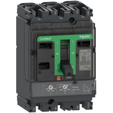 C25W3TM250-image_web-7.jpg Schneider C25F3TM250 |Circuit breaker ComPacT NSX250F, 36kA at 415VAC, TMD trip unit 250A, 3 poles 3d - Image 1