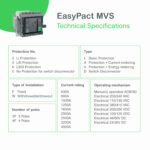 Schneider MVS16H3MF2L |  EP MVS CB 1600A 65kA 3P MF ET2 fixed manual circuit breaker - Image 4