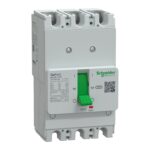 Schneider G12F3F125 | Circuit breaker, GoPact MCCB 125, 3 poles, 30kA at 415VAC, 125A rating, TMD trip unit, fixed thermal protection