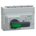 Schneider GM10D4N0634BEE | Manual transfer switch, GoPact MTS 100, 4 poles, 63A, 415VAC 50/60Hz, extended rotary handle, open transition