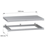 Schneider NSYSFNC106 | "Bottom and top frame, PanelSeT SFN, for electrical enclosure W1000 D600mm, roof included" - Image 2
