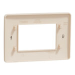 Schneider NU210344 | Cover frame, New Unica, 1 gang, 3 modules, beige - Image 3