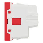 Schneider NU303703 | Socket-outlet, New Unica, 2P+E, 16A, Schuko, with shutter, antibacterial, red - Image 3