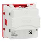 Schneider NU303703 | Socket-outlet, New Unica, 2P+E, 16A, Schuko, with shutter, antibacterial, red - Image 2