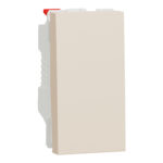 Schneider NU310344 | Switch, New Unica, 1-pole 2-way, 10AX, 1 module, beige