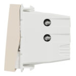 Schneider NU323244S | Switch, New Unica, 2-pole 1-way, 32A, 2 modules, with lamp, beige - Image 3