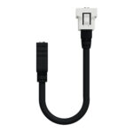 Schneider NU343018 | Audio/video socket, New Unica, HDMI, prewired, 1 module, white - Image 3