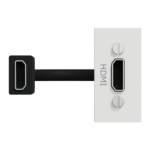 Schneider NU343018 | Audio/video socket, New Unica, HDMI, prewired, 1 module, white - Image 6
