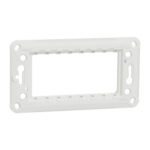 Schneider NU7104P | Fixing frame, New Unica, rectangular, plastic, with claws, 4 module, 1 gang