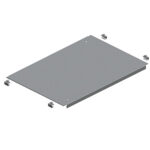 Schneider NSYEC88 | Plain cable gland plate, PanelSeT SFN, Spacial SF, for electrical enclosure W800 D800mm, fixed by clips