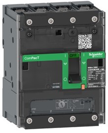 Picture1.jpg Schneider C11N6TM025B | Circuit breaker ComPacT NSXm N (50kA at 415VAC), 4 Poles 3d, 25A rating TMD trip unit, compression lugs and busbar connectors - Image 1