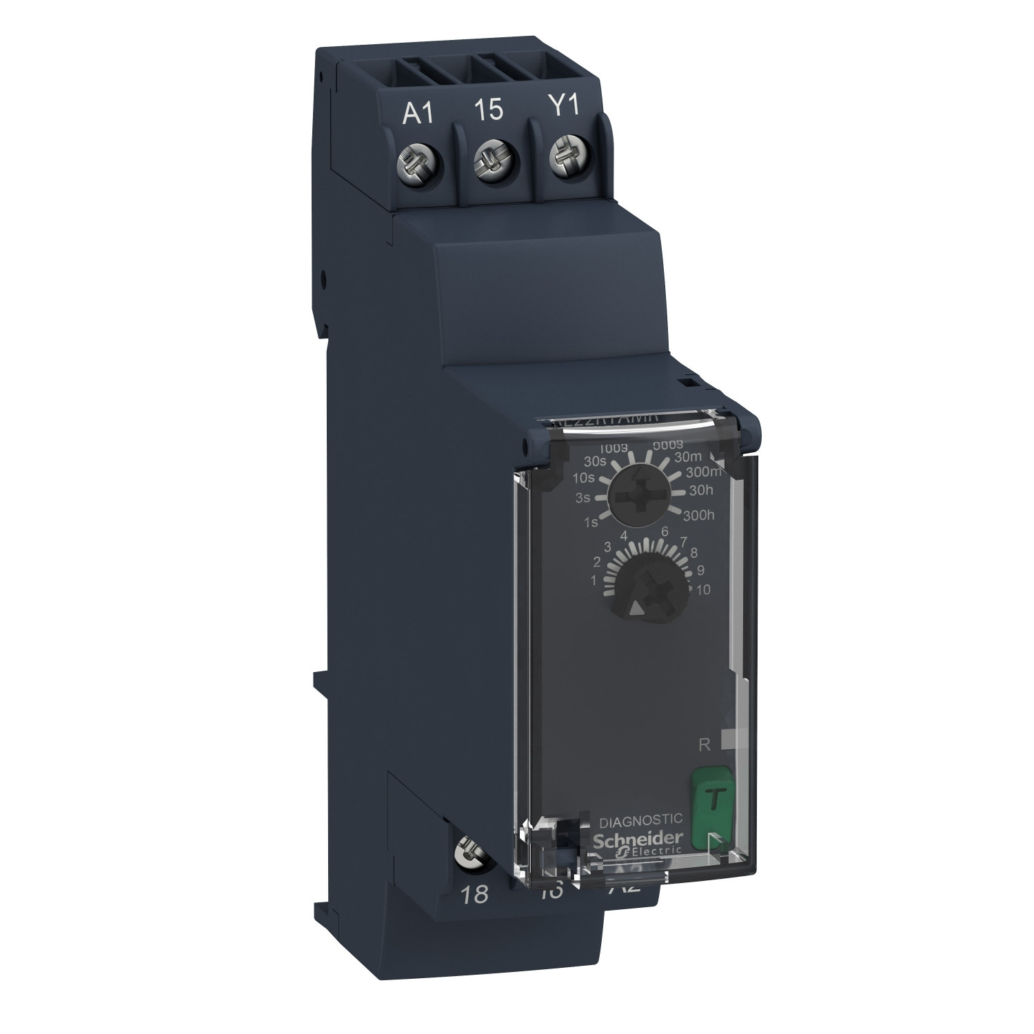 RE22R1AMR.jpg Schneider RE22R1AMR | Modular timing relay, 8 A, 0.05 s…300 h, 1 CO, power on delay , 24...240 V AC/DC - Image 1