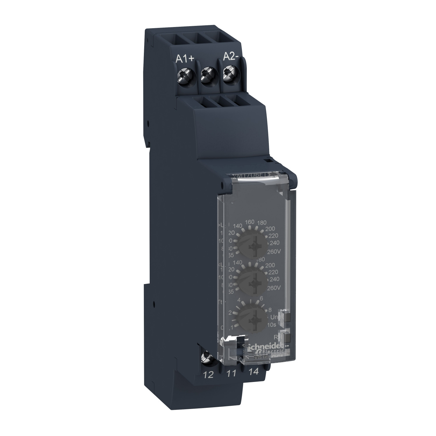 RM17UBE15.jpg Schneider RM17UBE15 | Voltage control relay RM17-U - range 65..260 V AC/DC - Image 1