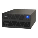 Schneider SRVS6KRILRK UPS | Easy UPS 1 Ph On-Line, 6kVA/6kW, Rackmount 5U, 230V, 1x Hard wire 3-wire(1P+N+E) outlet, Intelligent Card Slot, LCD, Extended Runtime, W/ rail kit