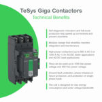 Schneider LC1G400KUEN Contactor | Contactor, high power, TeSys Giga, standard version, 3 pole/NO, AC-3 <=440V 400A, 100-250VAC/DC coil - Image 4