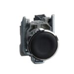 Schneider XB4BA21 | Push button, metal, flush, black, Ø22, spring return, unmarked, 1 NO