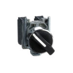 Schneider XB4BD25 Harmony | Selector switch, metal, black, Ø22, 2 positions, stay put, 1 NO+1 NC