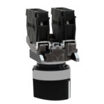 Schneider XB4BD25 Harmony | Selector switch, metal, black, Ø22, 2 positions, stay put, 1 NO+1 NC - Image 3