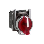 Schneider XB4BK134M5 | Illuminated selector switch, metal, red, Ø22, 3 positions, stay put, 230...240 V AC, 1 NO + 1 NC - Image 5