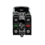 Schneider XB4BL73415 | Double-headed push button, metal, Ø22, 1 green flush marked I + 1 red projecting marked O, 1 NO + 1 NC - Image 4