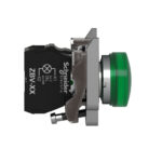 Schneider XB4BVM3 Harmon | Pilot light, metal, green, Ø22, plain lens with integral LED, 230...240 VAC - Image 7