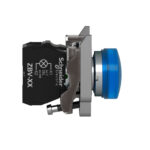 Schneider XB4BVM6 Harmony | Pilot light, metal, blue, Ø22, plain lens with integral LED, 230...240 VAC - Image 3
