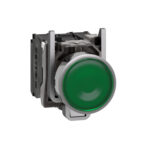 Schneider XB4BW33G5 Harmony | Green flush complete illum pushbutton Ø22 spring return 1NO+1NC 110...120V - Image 4
