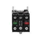 Schneider XB4BW36M5 | Illuminated push button, metal, flush, blue, Ø22, spring return, 230...240 V AC, 1 NO + 1 NC - Image 4