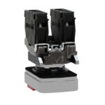 Schneider XB4BW73731M5 Harmony | Illuminated double-headed push button, metal, Ø22, 1 green flush I + 1 pilot light + 1 red projecting O, 240 V AC, 1 NO + 1 NC - Image 3