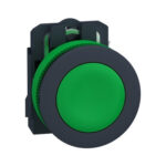 Schneider XB5FA31 | Push button flush mounted, plastic, green, Ø30, spring return, unmarked, 1 NO