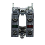 Schneider ZB4BZ105 | Single contact block with body/fixing collar, metal, screw clamp terminal, 1 NO + 1 NC - Image 4