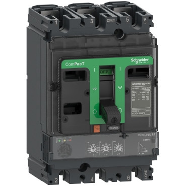 dd.jpg Schneider C16B32D160 Compact | Circuit breaker, ComPacT NSX160B, 25kA/415VAC, 3 poles, MicroLogic 2.2 trip unit 160A - Image 1