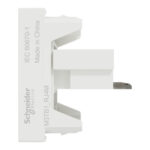 Schneider M3TB1_RJ4M | Telephone Outlet, Miluz E, 6 Pin, 4 Wire, mechanism with shutter, white - Image 3