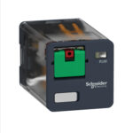 Schneider RUMC21B7 | universal plug in relay, Harmony Electromechanical Relays, 10A, 2CO, lockable test but to n, 24V AC