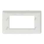 Schneider NU210418 | Cover frame, New Unica, 1 gang, 4 modules, white - Image 2