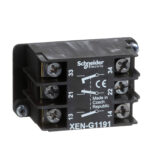 Schneider XENG1191 | Single contact block, spring return, 2-speed, spring return, front mounting, 2 NO + 1 NC